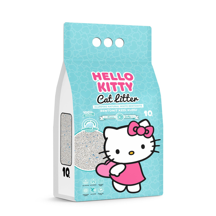 Hello Kitty żwirek bentonit dla kota mydło marsylskie 10l