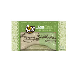 Lolo Pets Tort dla psa Happy Birthday mięsno - warzywny 250g