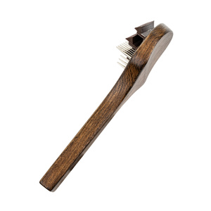 Barry King Zgrzebło dla zwierząt drewno bukowe stal materiał ABS 8,6x19,9cm