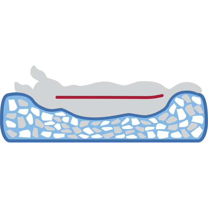 Trixie Vital Lennox Legowisko Ortopedyczne Okrągłe Chenille Szare 50cm