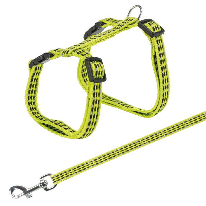 Trixie szelki ze smyczą dla kota odblaskowe 22-42cm/10mm