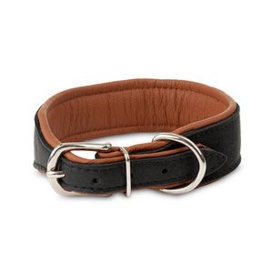 Barry King Obroża Skóra Łoś Strong 40mm/55cm koniak
