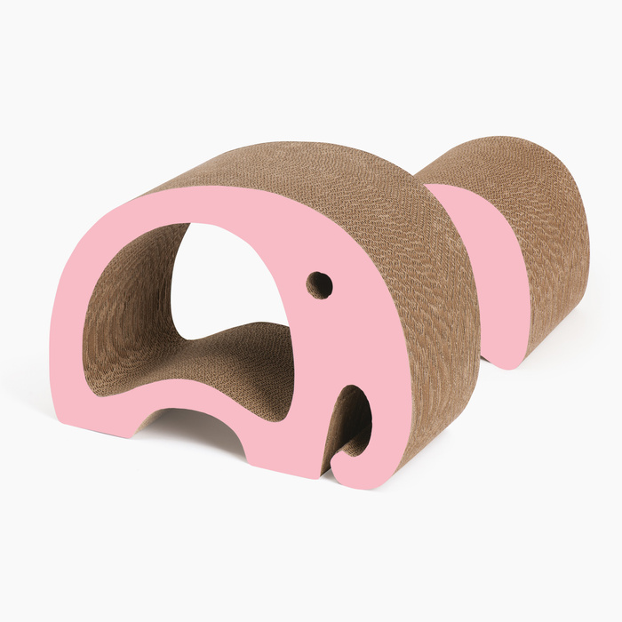 Catit Zoo Scratcher Słoń drapak dla kota kartonowy 45x22,5x32,5cm 2w1