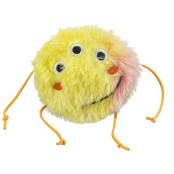 Trixie Potworek zabawka dla kota plusz pomarańczowa/żółta 10cm z kocimiętką