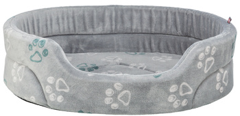 Trixie Jimmy Soft legowisko dla psa/kota miękki plusz owalne jasnoszare 55x45cm