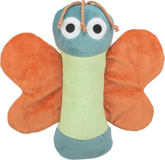 Trixie Motyl zabawka dla psa plusz 22cm z folią szaleszczącą