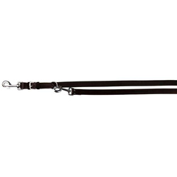Trixie Smycz regulowana Active L-XL: 2m/22mm skórzana czarna