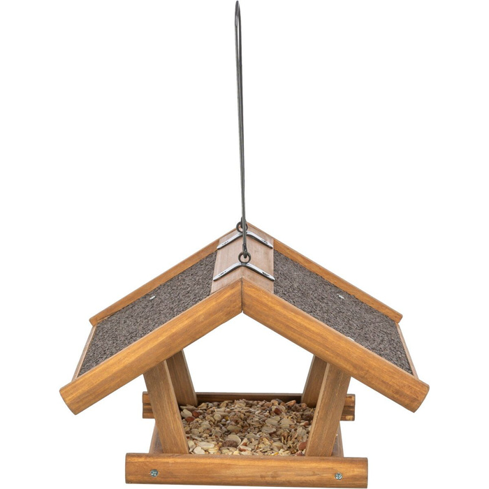 Trixie Natura karmnik dla ptaków brązowy sosna 30x18x28cm zawieszany