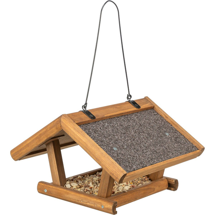 Trixie Natura karmnik dla ptaków brązowy sosna 30x18x28cm zawieszany