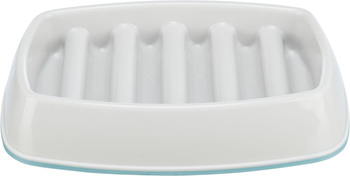 Trixie Miska Slow Feeding szara plastik/TPR 0,25 l/21x14cm spowalniająca jedzenie
