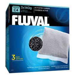 Fluval Activated Carbon Wkład węglowy do filtra C4 3x140g