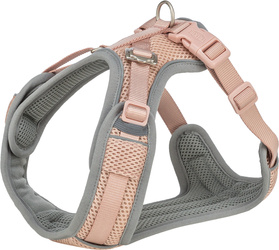 Trixie Premium FlexMesh szelki różowe L: 63-92cm/25mm dla mopsa i buldoga