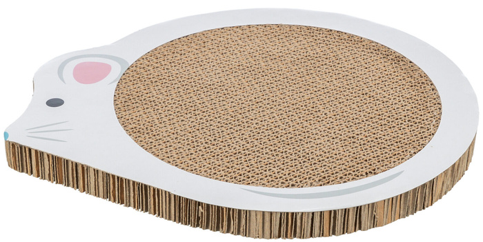 Trixie Junior drapak kartonowy biały 35x2,5x29,5cm z kocimiętką