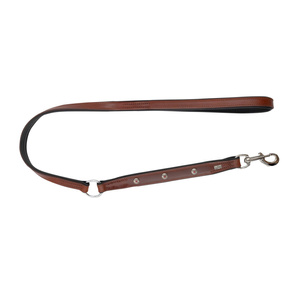 Barry King Smycz skórzana 20mm x 100cm czerwona-czarna