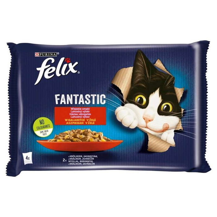 FELIX Fantastic Jagnięcina i Królik 4X85G