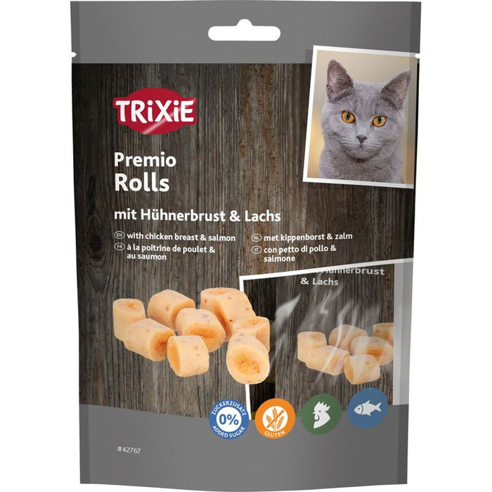 Trixie Premio Rolls Kurczak i Łosoś 50g Przysmak bez cukru i zbóż
