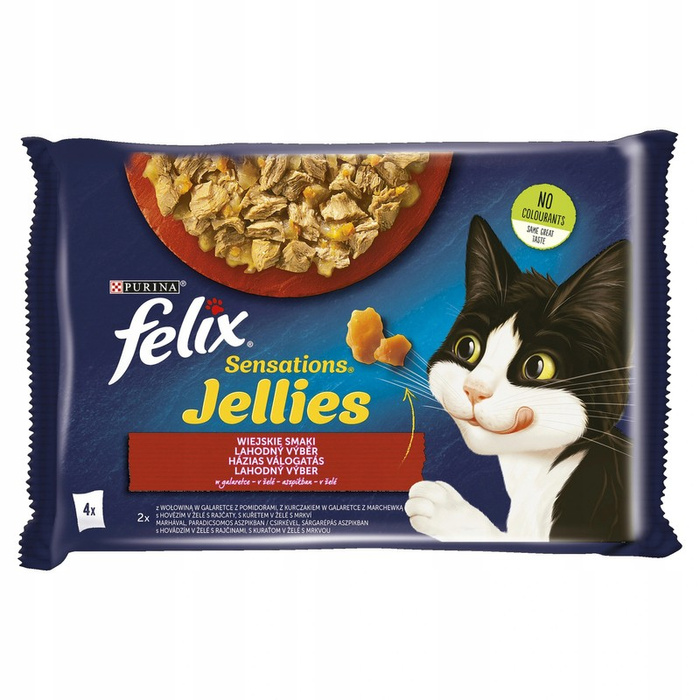 FELIX Sensations Jellies wiejskie smaki w galaretce 4X85G