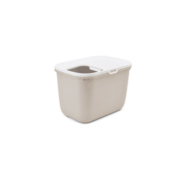 Savic Hop In kuweta biało-brązowa plastik 58,5x39x39,5cm