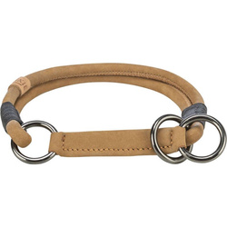 Trixie Obroża zaciskowa Be Nordic L-XL: 55cm/10mm brązowa skórzana