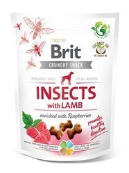 Brit Care Dog Crunchy Cracker insekty, jagnięcina i malina 200g