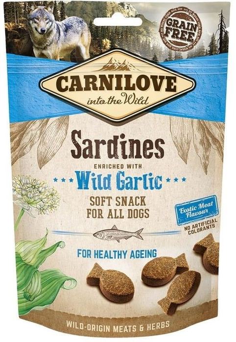 Carnilove Semi Moist Snack sardynki i czosnek niedźwiedzi 200 g