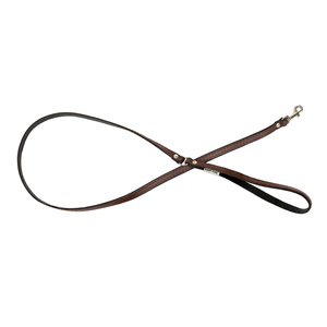 Barry King Smycz skórzana dla psa brązowy/czarny M-L 20mm/120cm