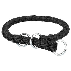 Obroża zaciskowa Cavo S-M: 35-41cm/12mm czarna