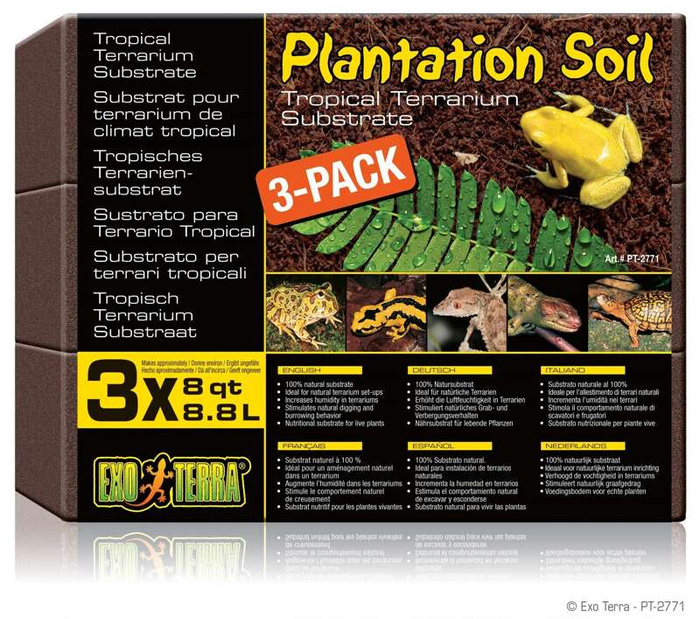 ExoTerra Podłoże Plantation Soil 3-pack 3x 8,8L