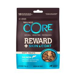 Wellness CORE Reward+ Skin and Coat przysmak dla psów dorosłych łosoś 170g