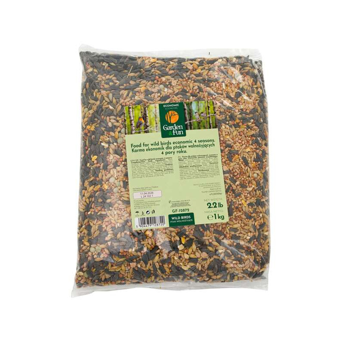 Garden&Fun Karma dla ptaków wolnożyjących economic - 4 pory roku 1kg