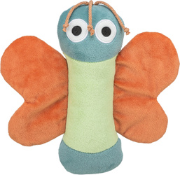 Trixie Motyl zabawka dla psa plusz 22cm z folią szaleszczącą