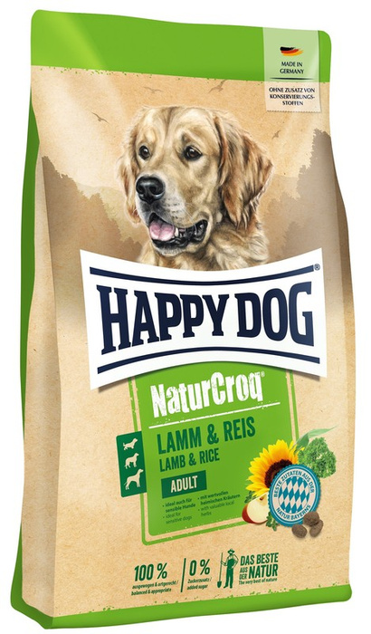 Happy Dog NaturCroq Adult z jagnięciną i ryżem 4kg