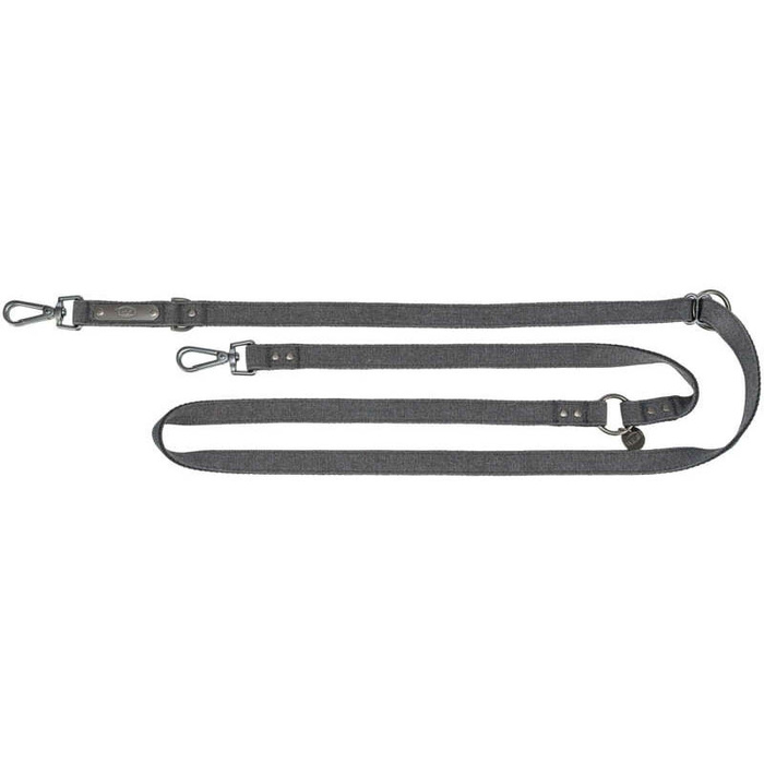 Trixie Smycz V CityStyle bawełna czarna M-L: 2.00m/20mm