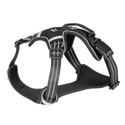 Barry King Szelki dla psa czarne z siatki XL 73-100 cm