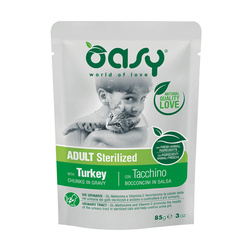 OASY Lifestage Sterilized Indyk 85g krma dla kota