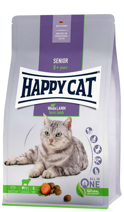 HappyCat Senior z jagnięciną 4kg