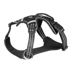 Barry King Szelki dla psa czarne z siatki S 41-52 cm