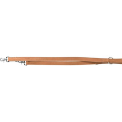 Trixie Smycz regulowana z grubej skóry Rustic Heartbeat M-L: 2m/20mm brązowa