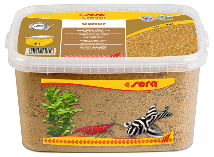 Sera Żwirek do akwarium Gravel Ocher 0 - 2 mm 6 l ochra