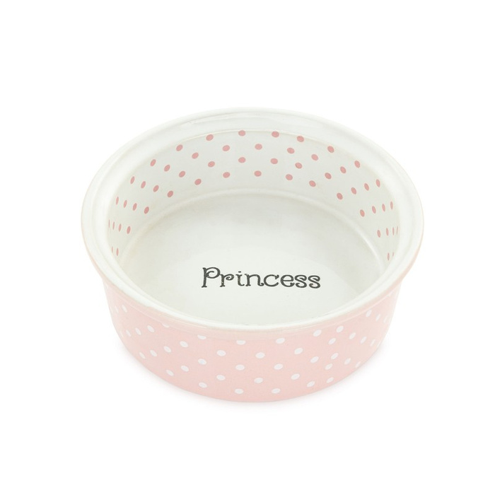Barry King Miska dla kota/psa różowa ceramiczna napis Princess 12cm