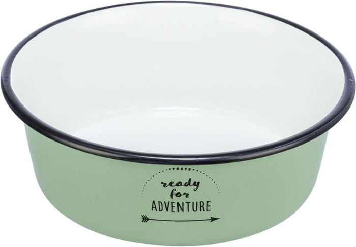 Trixie Miska zielona stal nierdzewna/emaliowana 0,9l/17cm