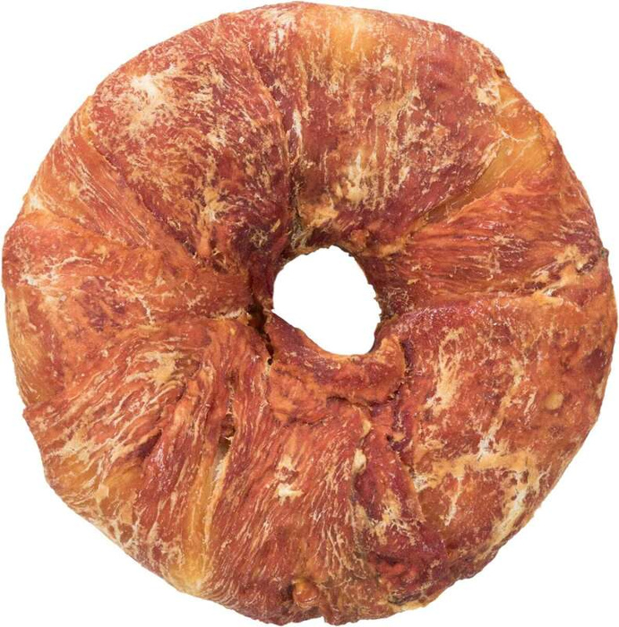 Trixie Krążki z kaczki Denta Fun Chewing Ring 100 sztuk/opak. 10cm 110g/szt