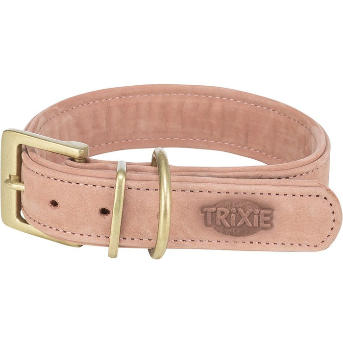 Trixie Pure obroża dla psa skórzana różowa L: 47-54cm/40mm