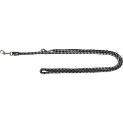 Trixie Smycz regulowana Cavo S-M: 2m/12mm czarno/srebrna