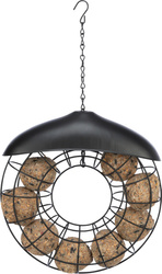 Trixie Karmidło na kule tłuszczowe dla ptaków okrągłe czarne metal 24x8cm do 8 kul