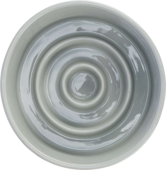 Trixie Miska ceramiczna Slow Feeding szaro/niebieska 0,45l/14cm