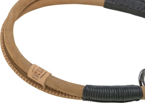 Obroża zaciskowa Be Nordic S-M: 40cm/8mm brązowa skórzana