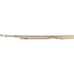 Trixie Smycz regulowana Premium taśma piaskowa M-L: 2,00m/20mm