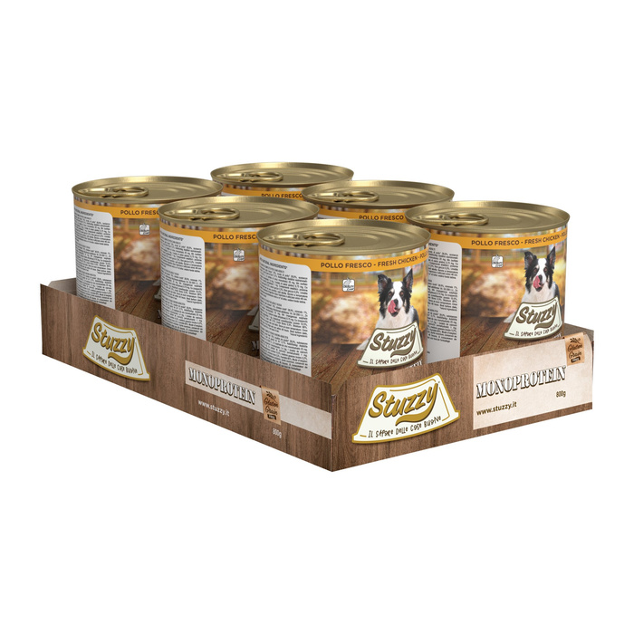 Stuzzy Monoprotein karma dla psa świeży kurczak pasztet 800 g