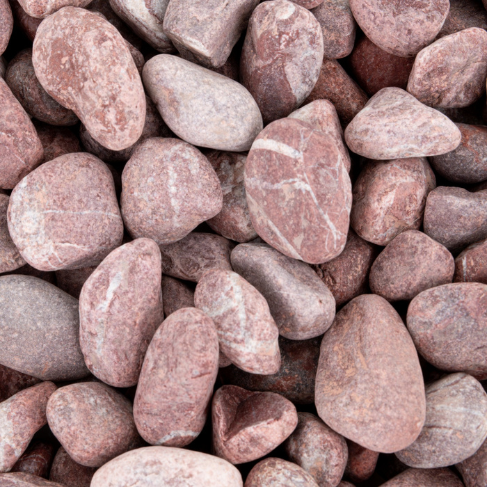 Terra Natura Kamienie kruszone tumbled red 30-50mm do akwarium terrarium 10kg/opak